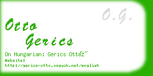 otto gerics business card